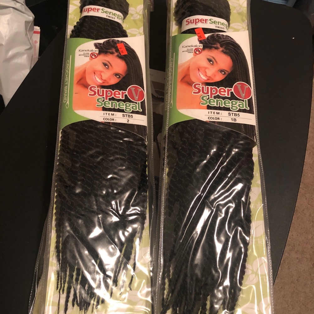 Women’s Crotchet hair 4 pks 1b and 3 pks of#3 twis